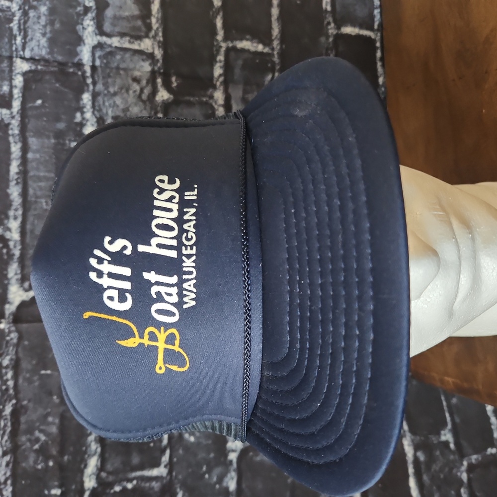 Vintage Custom Jeffs Boat House Mesh Cap Snapback Trucker Hat Made By Nissian